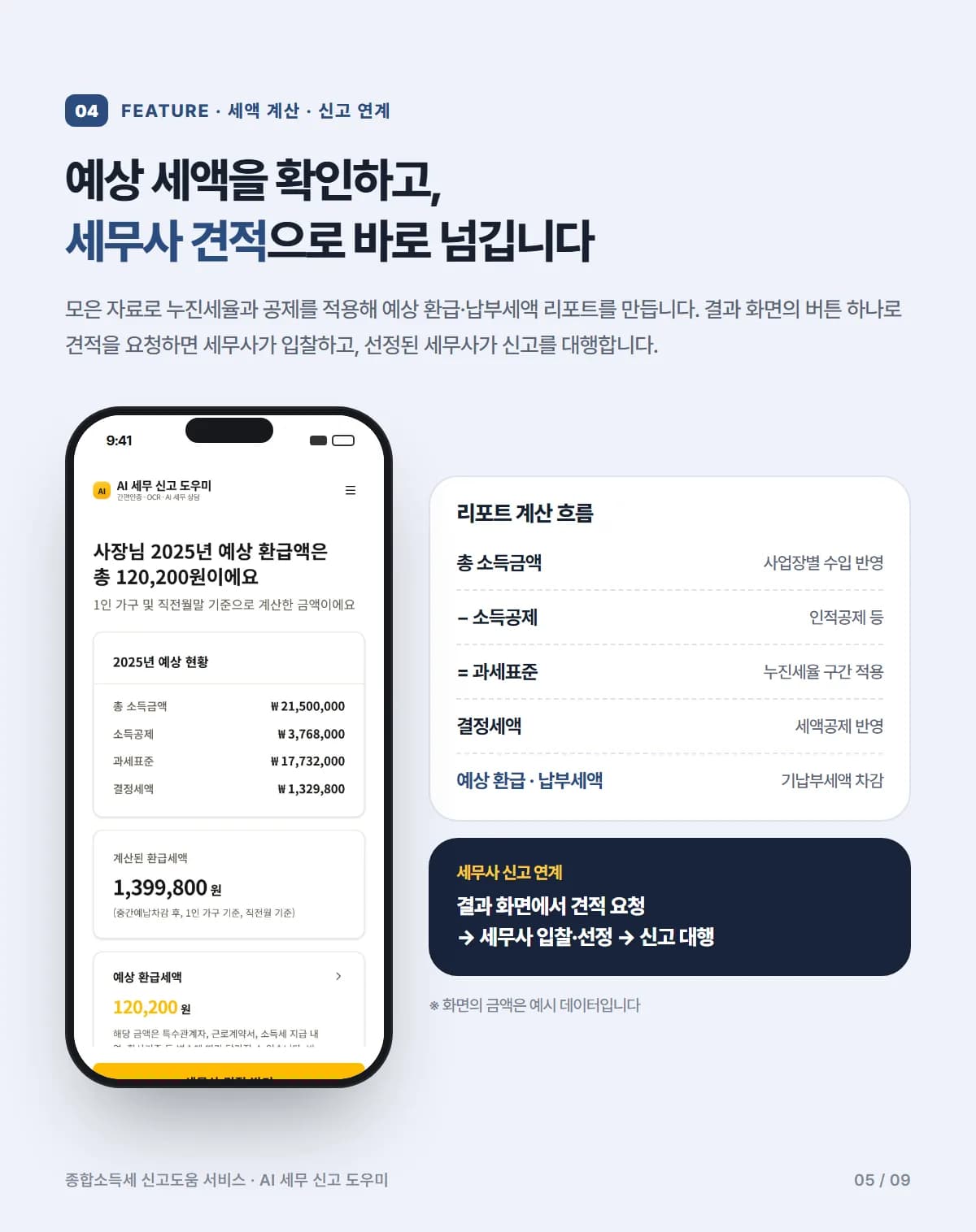 종합소득세 신고도움 AI 서비스 - 상세 4