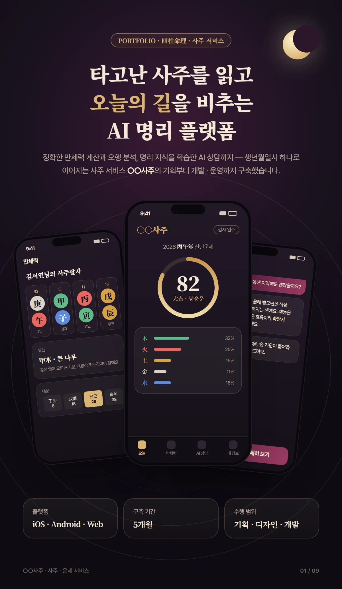 AI 사주·명리 플랫폼 - 상세 1