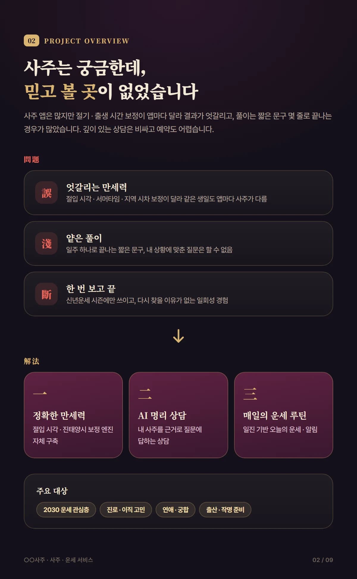 AI 사주·명리 플랫폼 - 상세 2