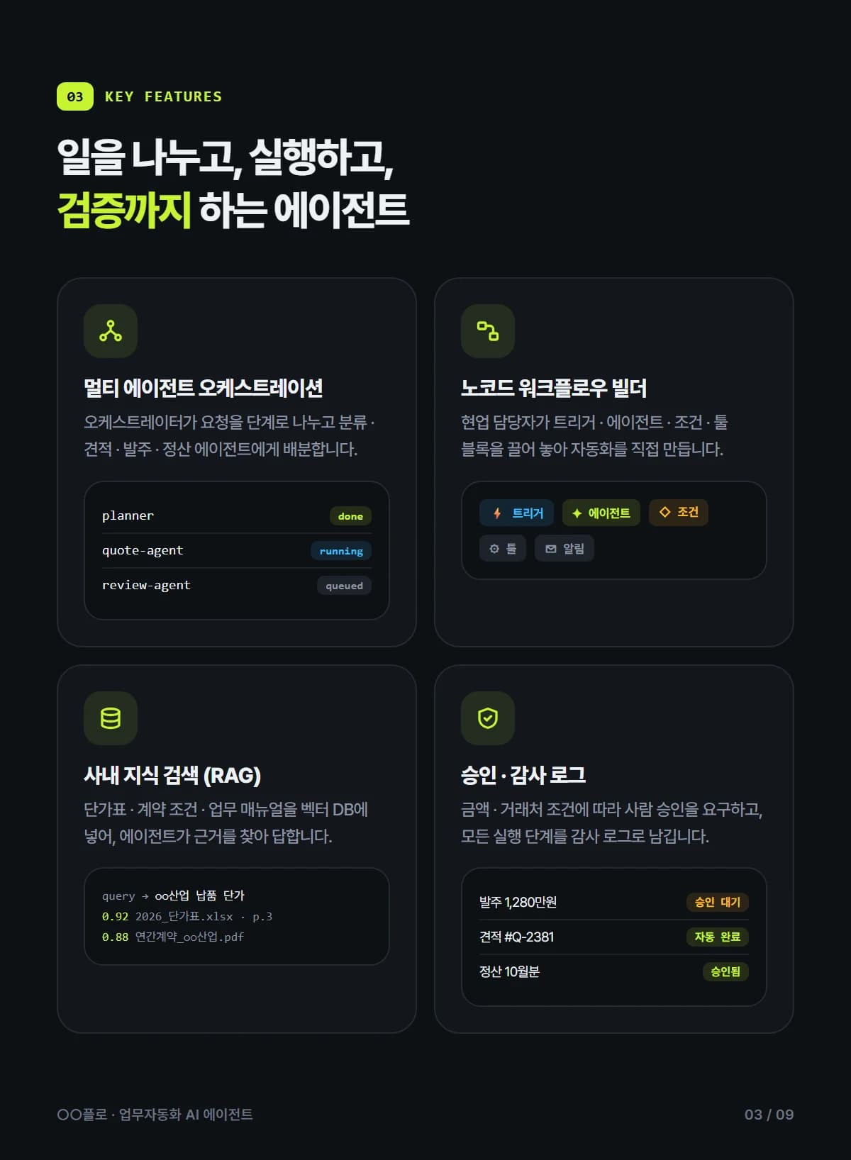 멀티 AI 에이전트 업무 자동화 플랫폼 - 상세 3