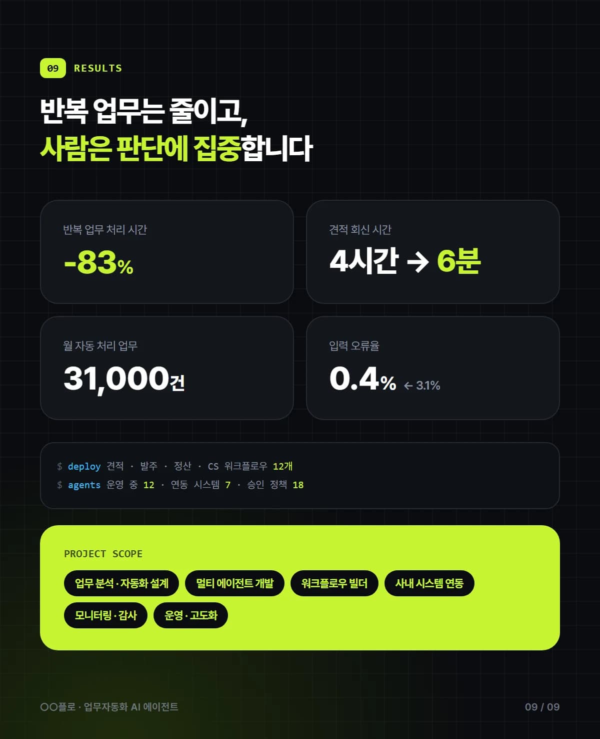 멀티 AI 에이전트 업무 자동화 플랫폼 - 상세 9