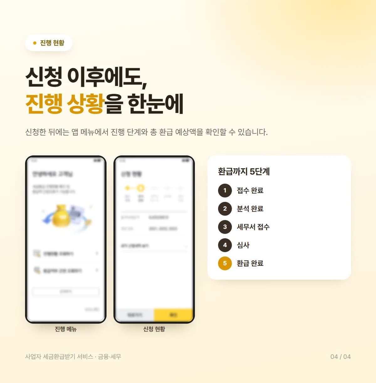 사업자 세금환급받기 서비스 - 상세 4
